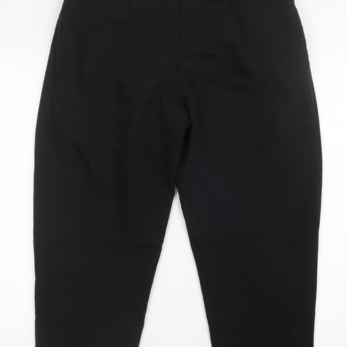 Marks and Spencer Womens Black   Cropped Trousers Size 12 L25 in