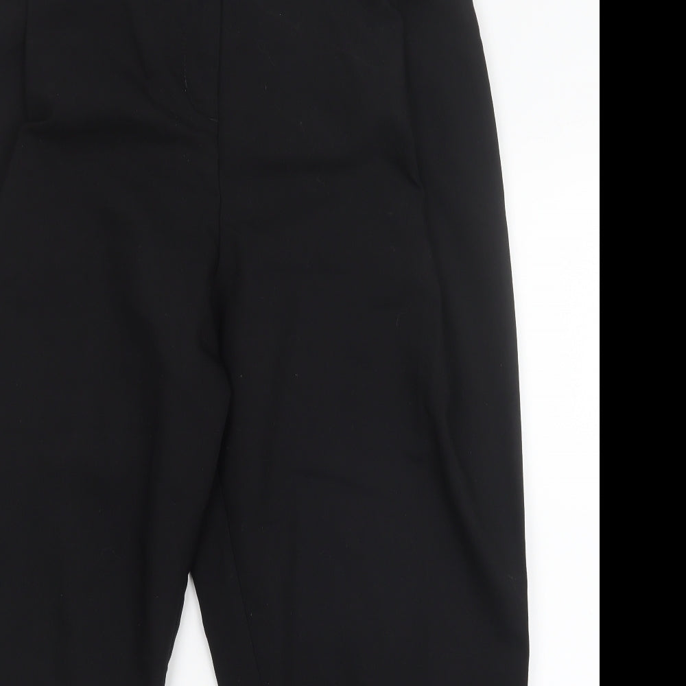 Marks and Spencer Womens Black   Cropped Trousers Size 12 L25 in