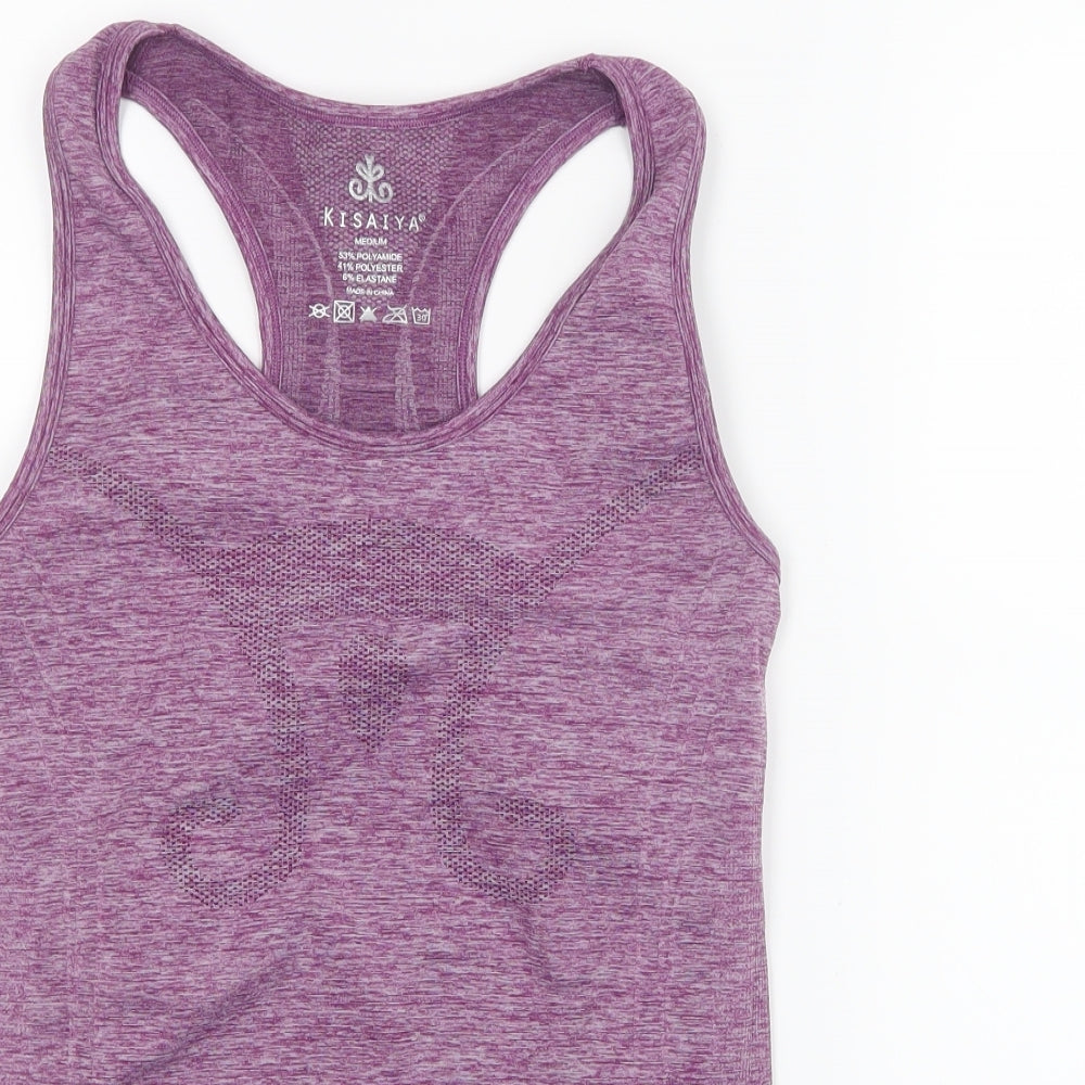 Kisaiya Womens Purple   Basic Tank Size M