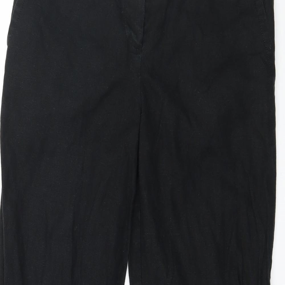NEXT Womens Black   Trousers  Size 8 L28 in
