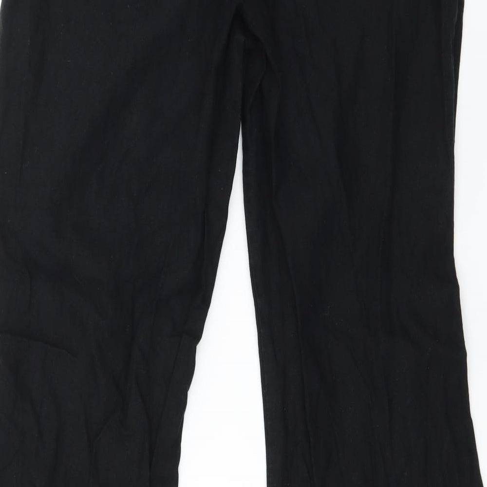 NEXT Womens Black   Trousers  Size 8 L28 in