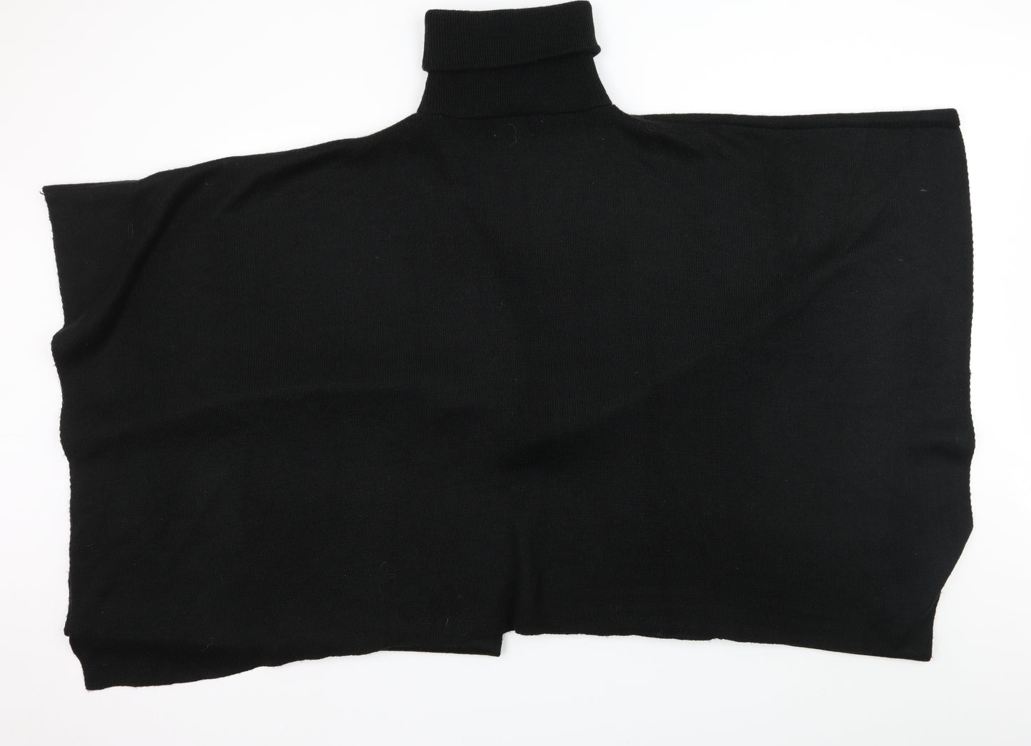Warehouse Womens Black  Knit Pullover Jumper One Size