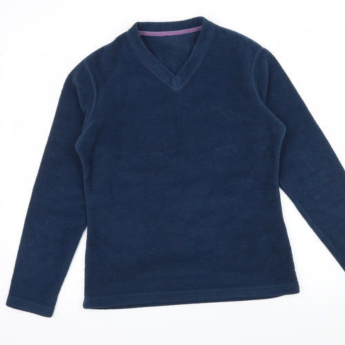 Millets Womens Blue  Fleece Pullover Sweatshirt Size XS