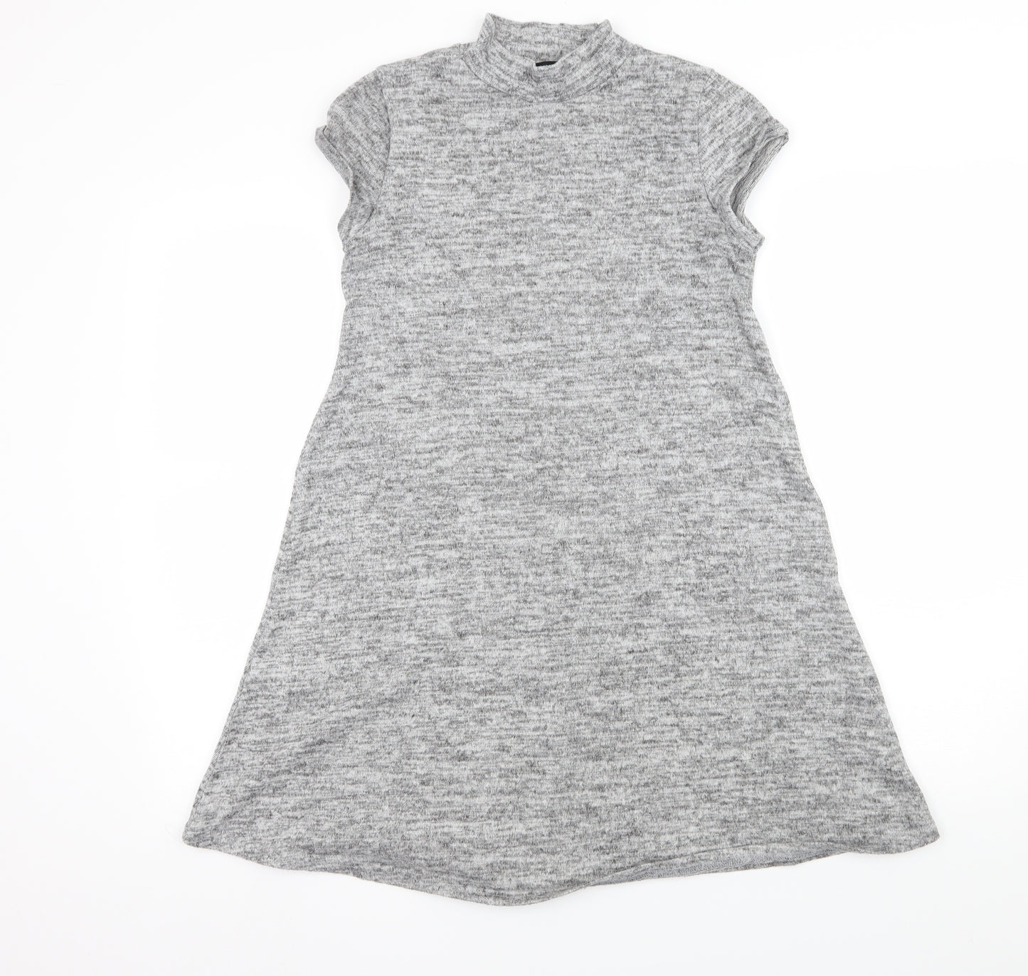 Select Womens Grey  Knit Basic T-Shirt Size 10
