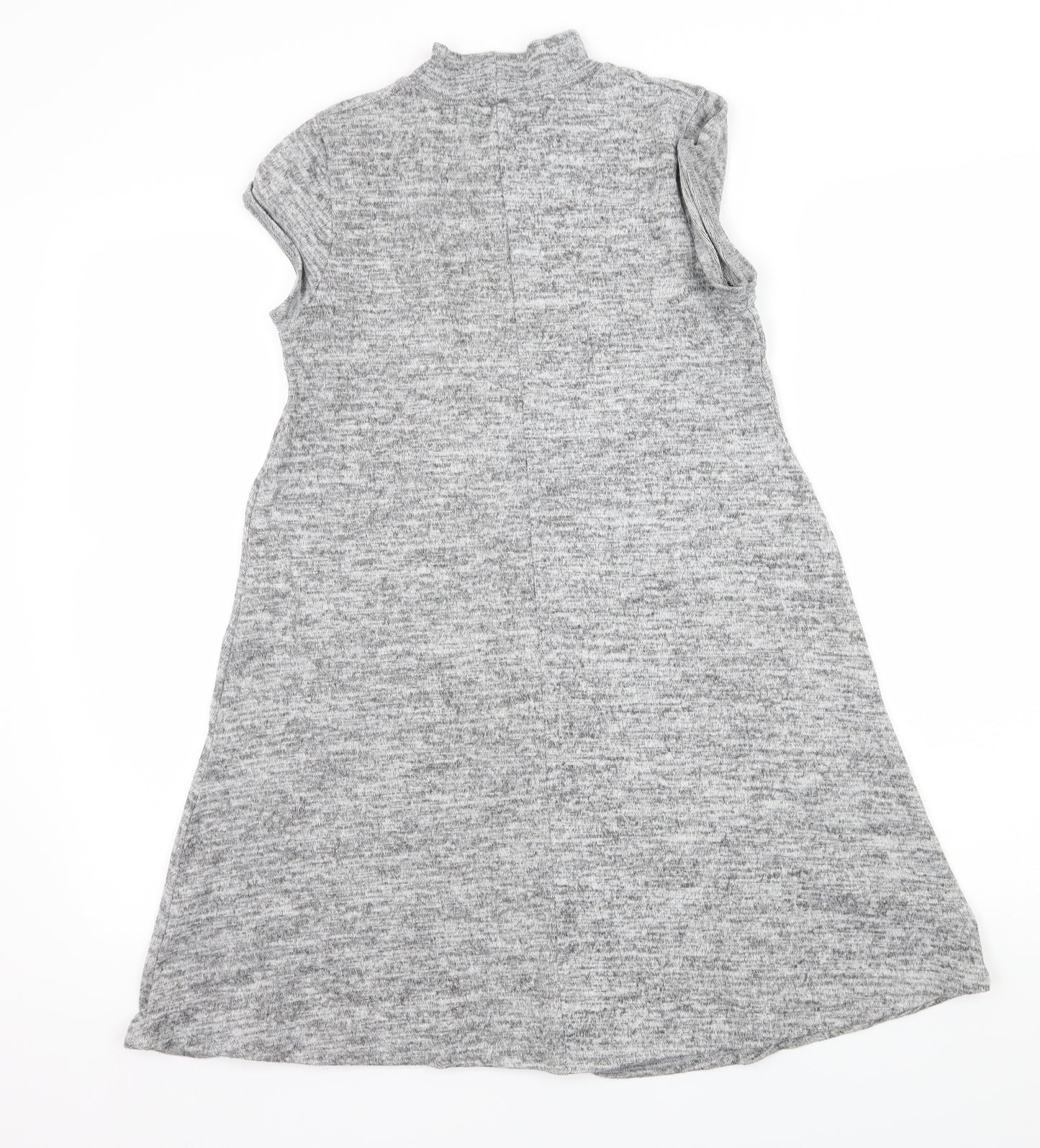 Select Womens Grey  Knit Basic T-Shirt Size 10