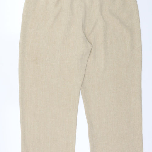 Premier Collection Womens Beige   Trousers  Size 16 L27 in