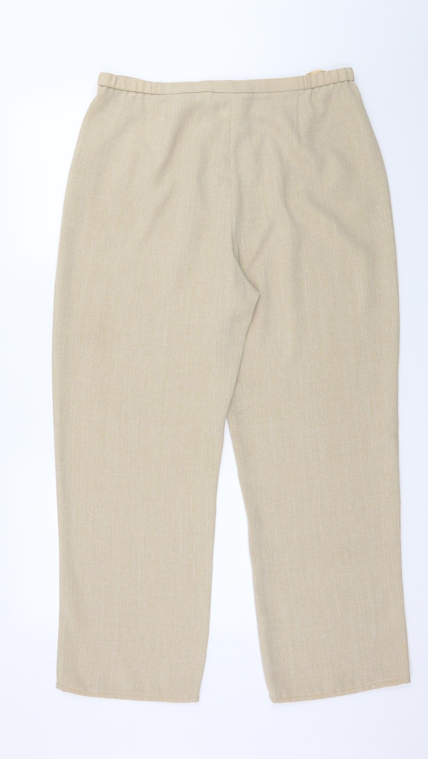 Premier Collection Womens Beige   Trousers  Size 16 L27 in
