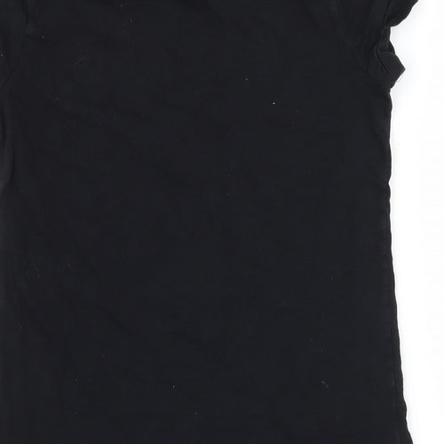 George Girls Black  Jersey Basic T-Shirt Size 10-11 Years  - I Love Fashion