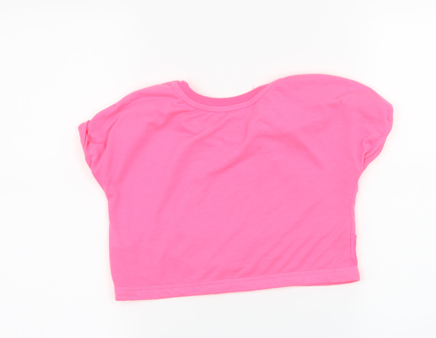 Jojo Siwa Girls Pink  Jersey Basic T-Shirt Size 6-7 Years
