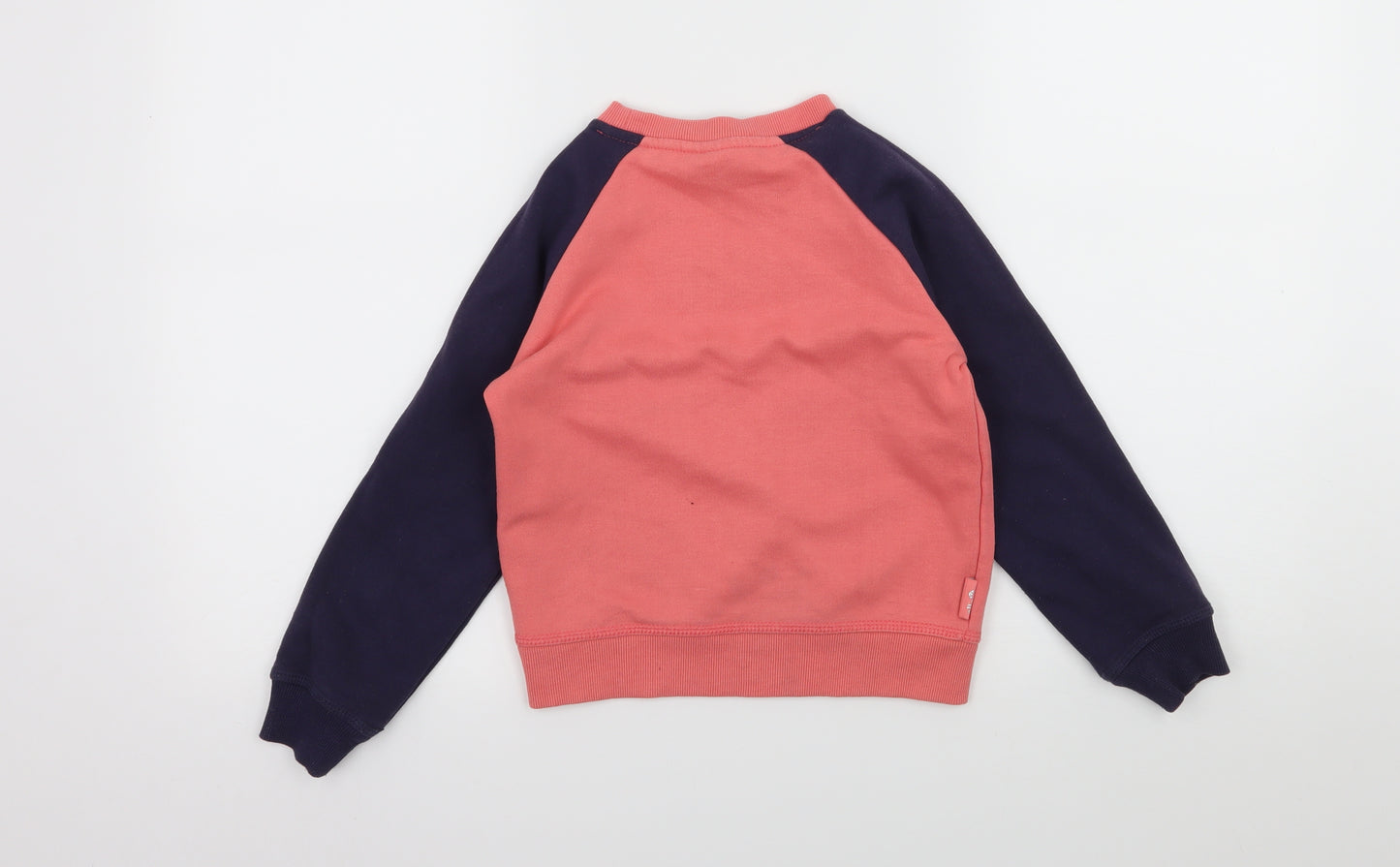ellesse Girls Pink  Jacquard Pullover Sweatshirt Size 6-7 Years