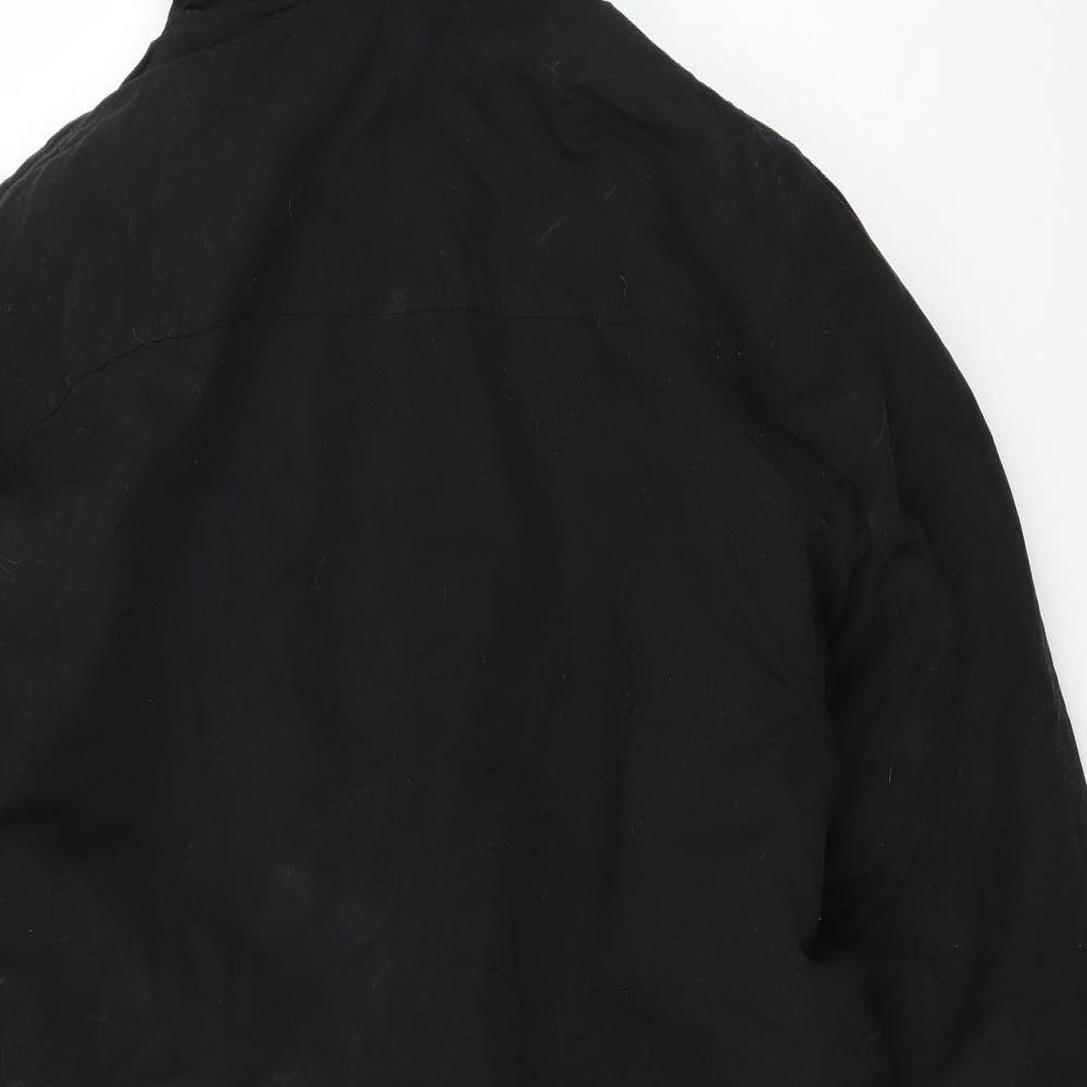 Cutting Edge Mens Black   Parka Coat Size L