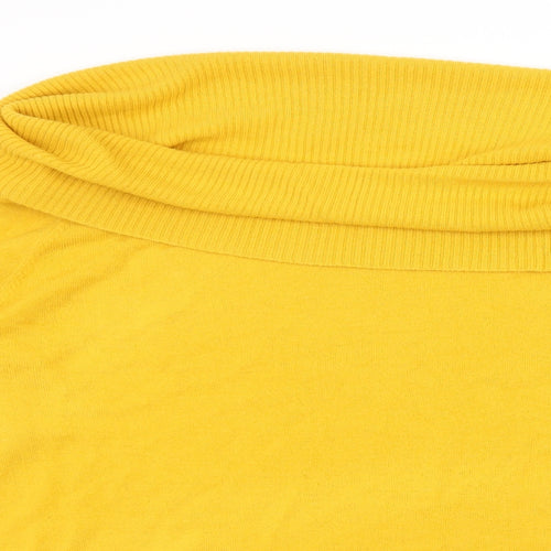 TU Womens Yellow  Knit Pullover Jumper Size 18