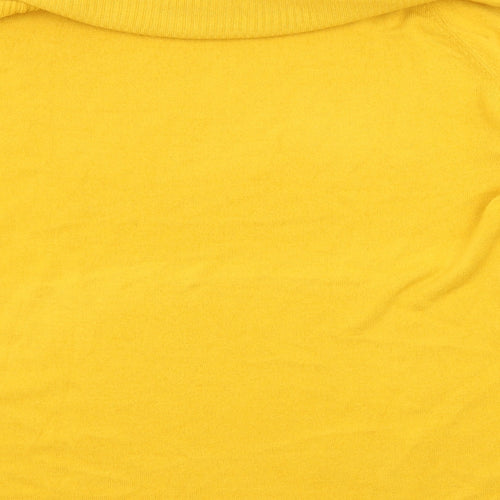 TU Womens Yellow  Knit Pullover Jumper Size 18