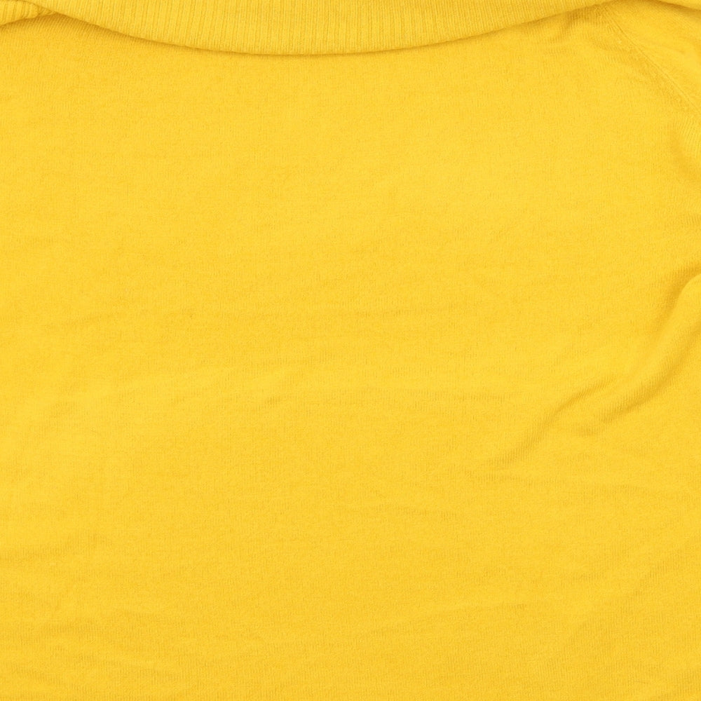 TU Womens Yellow  Knit Pullover Jumper Size 18