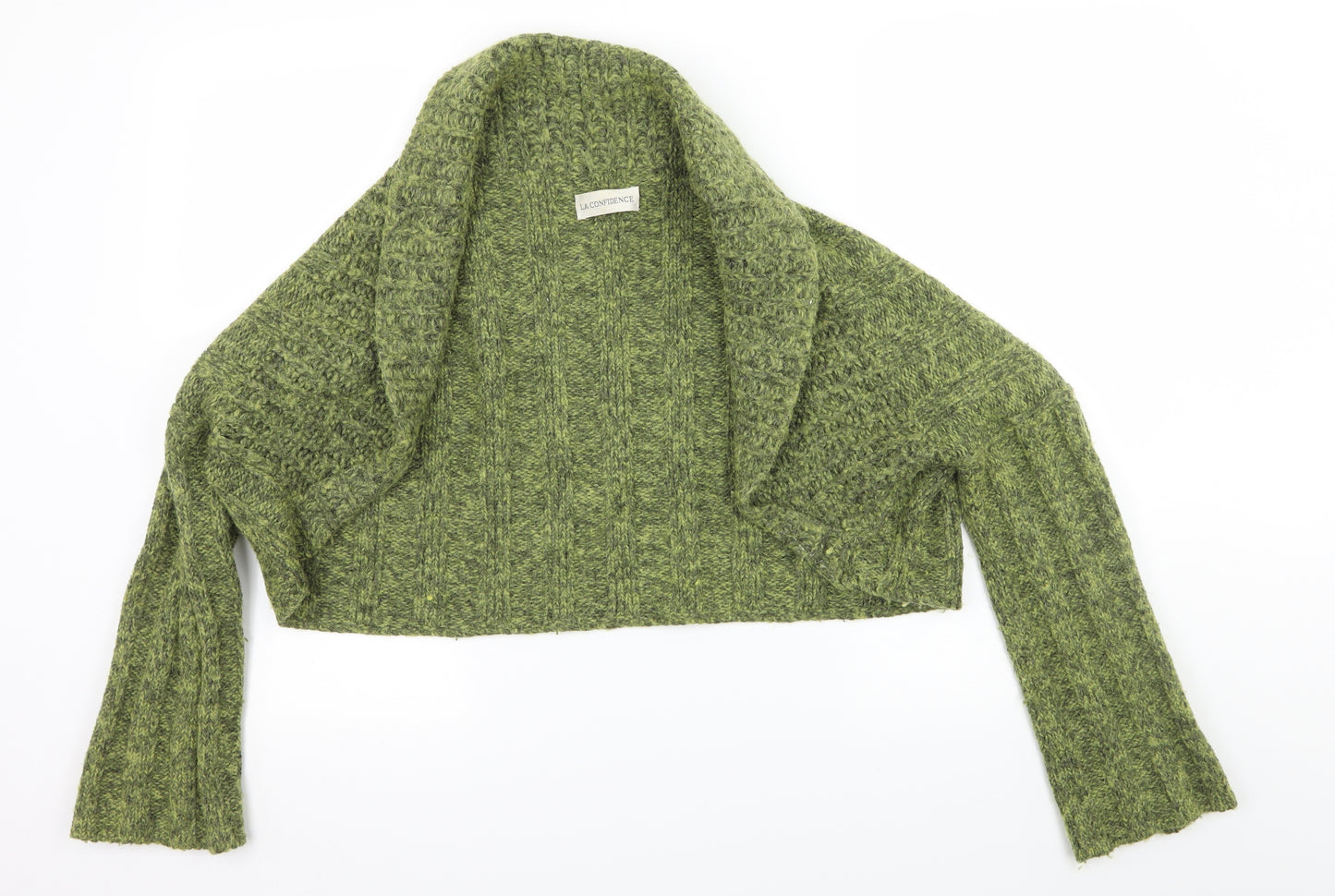 La Confidence Womens Green  Knit Cardigan Jumper Size L