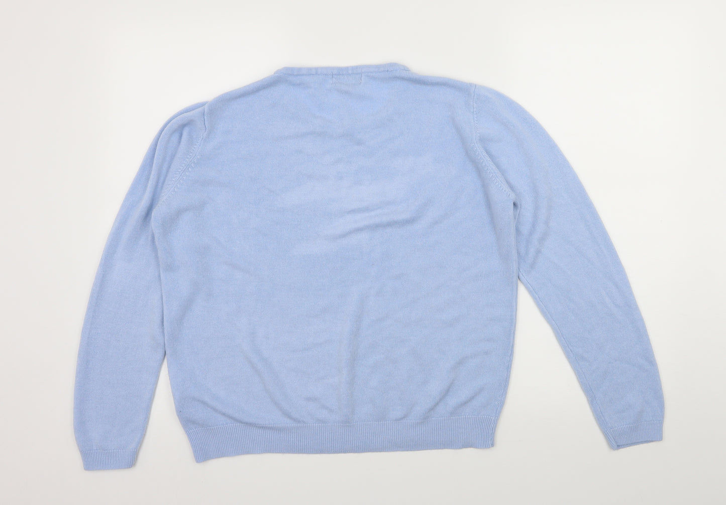 Arista Womens Blue  Knit Pullover Jumper Size 14