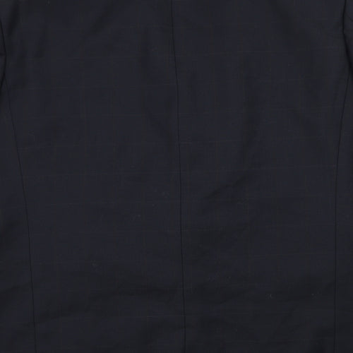 Armando Mens Blue Check  Jacket Suit Jacket Size XL
