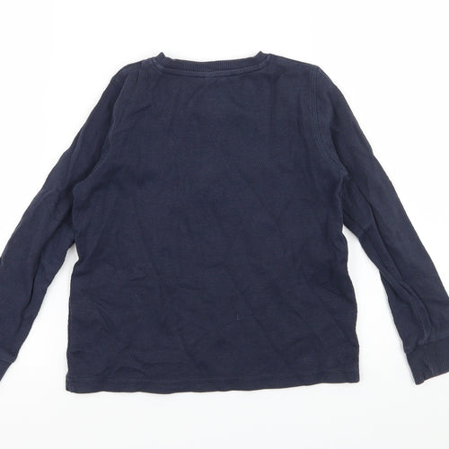 Marks and Spencer Boys Blue  Jersey Basic T-Shirt Size 5-6 Years