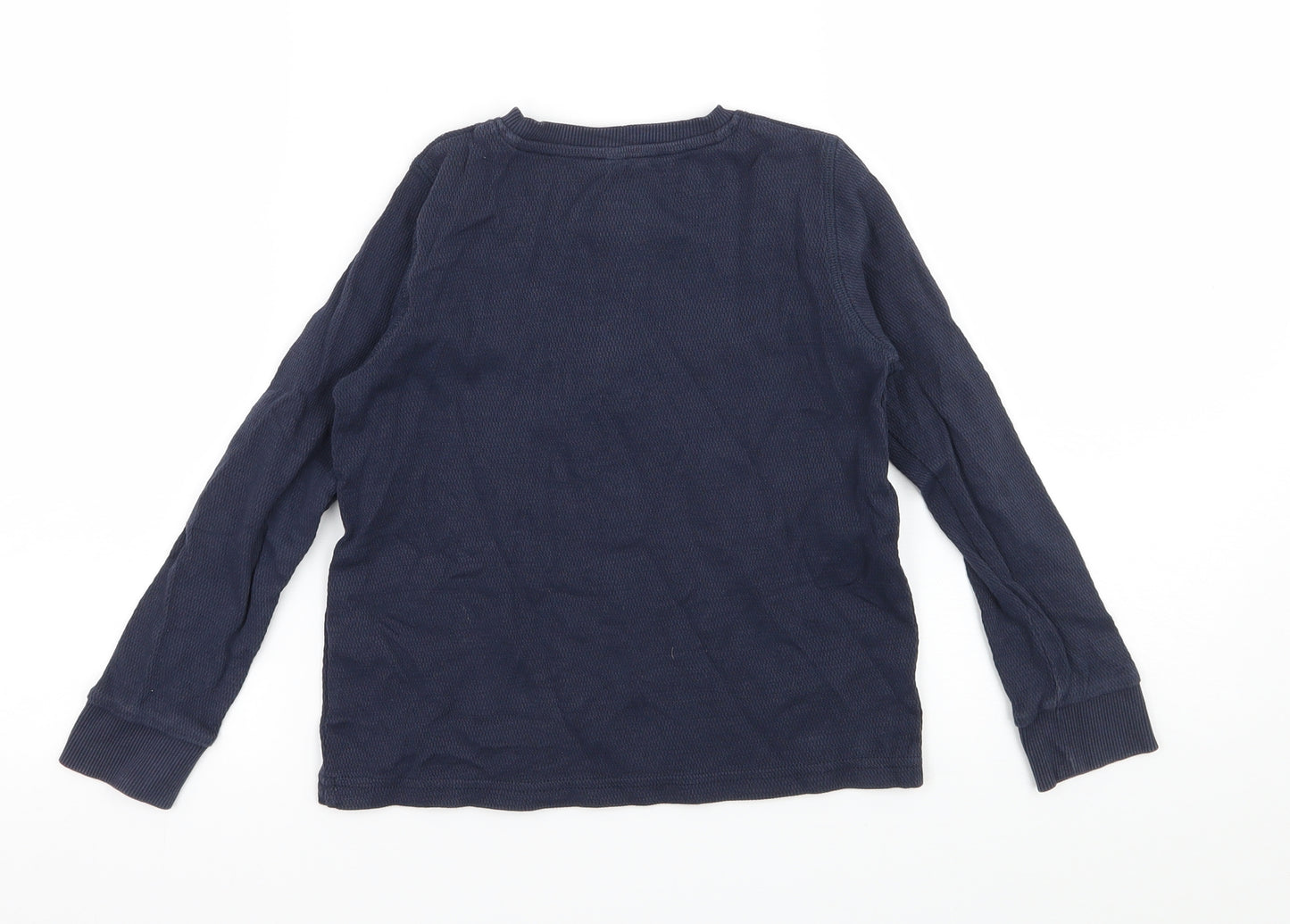 Marks and Spencer Boys Blue  Jersey Basic T-Shirt Size 5-6 Years