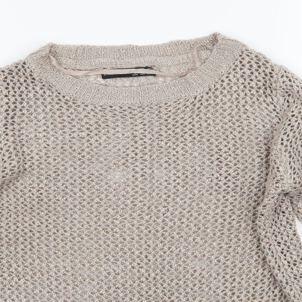Atmosphere Womens Grey  Knit Pullover Jumper Size 6