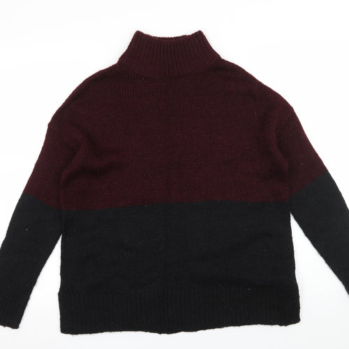 New Look Womens Black  Knit Pullover Jumper Size S