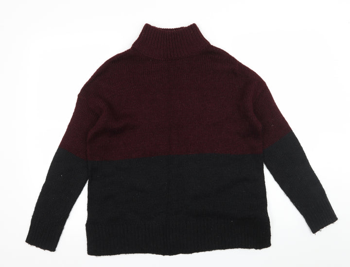 New Look Womens Black  Knit Pullover Jumper Size S