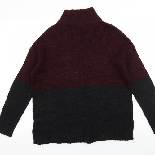 New Look Womens Black  Knit Pullover Jumper Size S