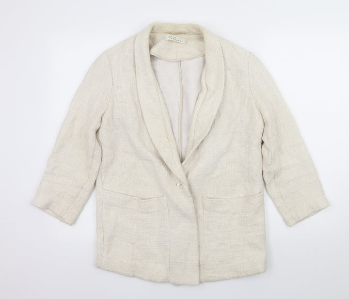 Skin and Threads Womens Ivory   Jacket Blazer Size M