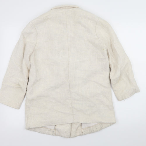 Skin and Threads Womens Ivory   Jacket Blazer Size M