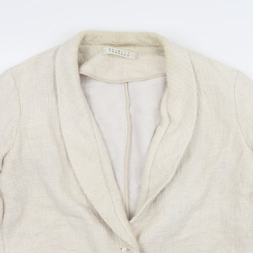 Skin and Threads Womens Ivory   Jacket Blazer Size M