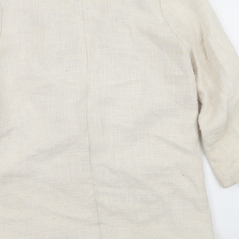 Skin and Threads Womens Ivory   Jacket Blazer Size M