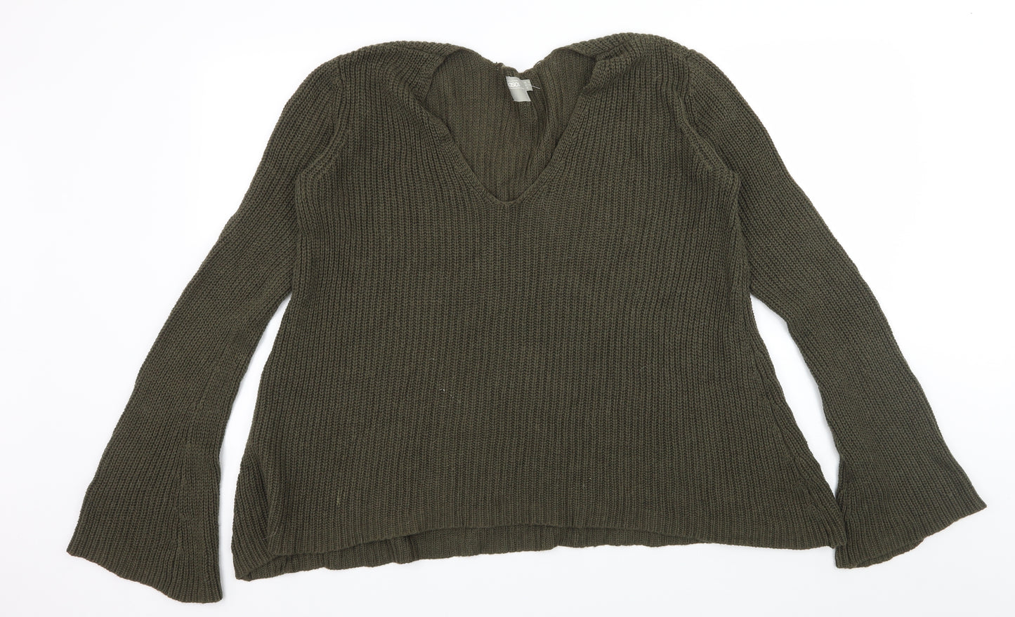 ASOS Womens Green  Knit Pullover Jumper Size 10