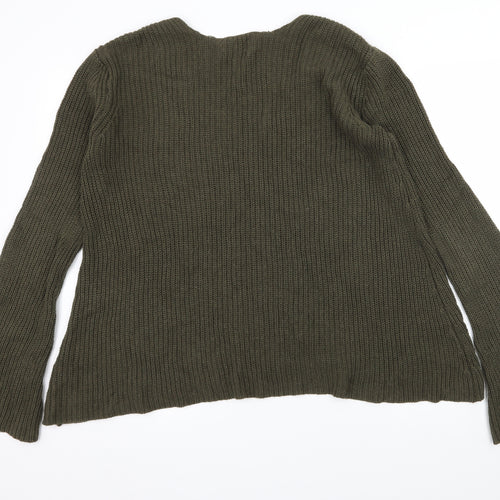 ASOS Womens Green  Knit Pullover Jumper Size 10