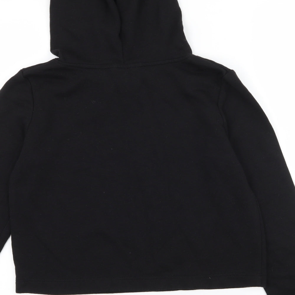H&M Boys Black  Jersey Pullover Hoodie Size 11-12 Years