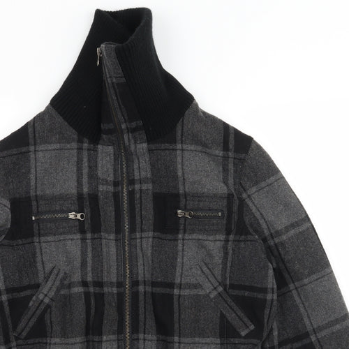Miss Posh Womens Grey Check  Jacket  Size 14