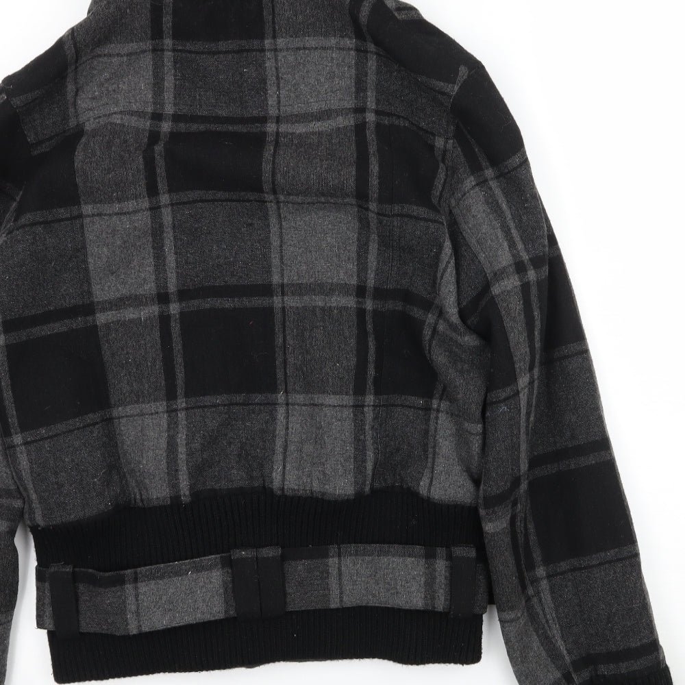 Miss Posh Womens Grey Check  Jacket  Size 14