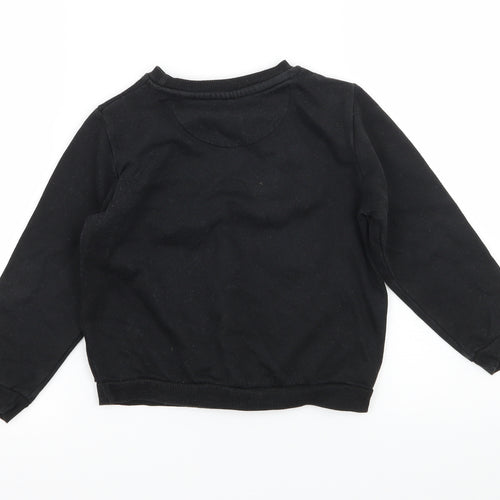 Primark Boys Black Camouflage Jersey Pullover Sweatshirt Size 5-6 Years  - 86