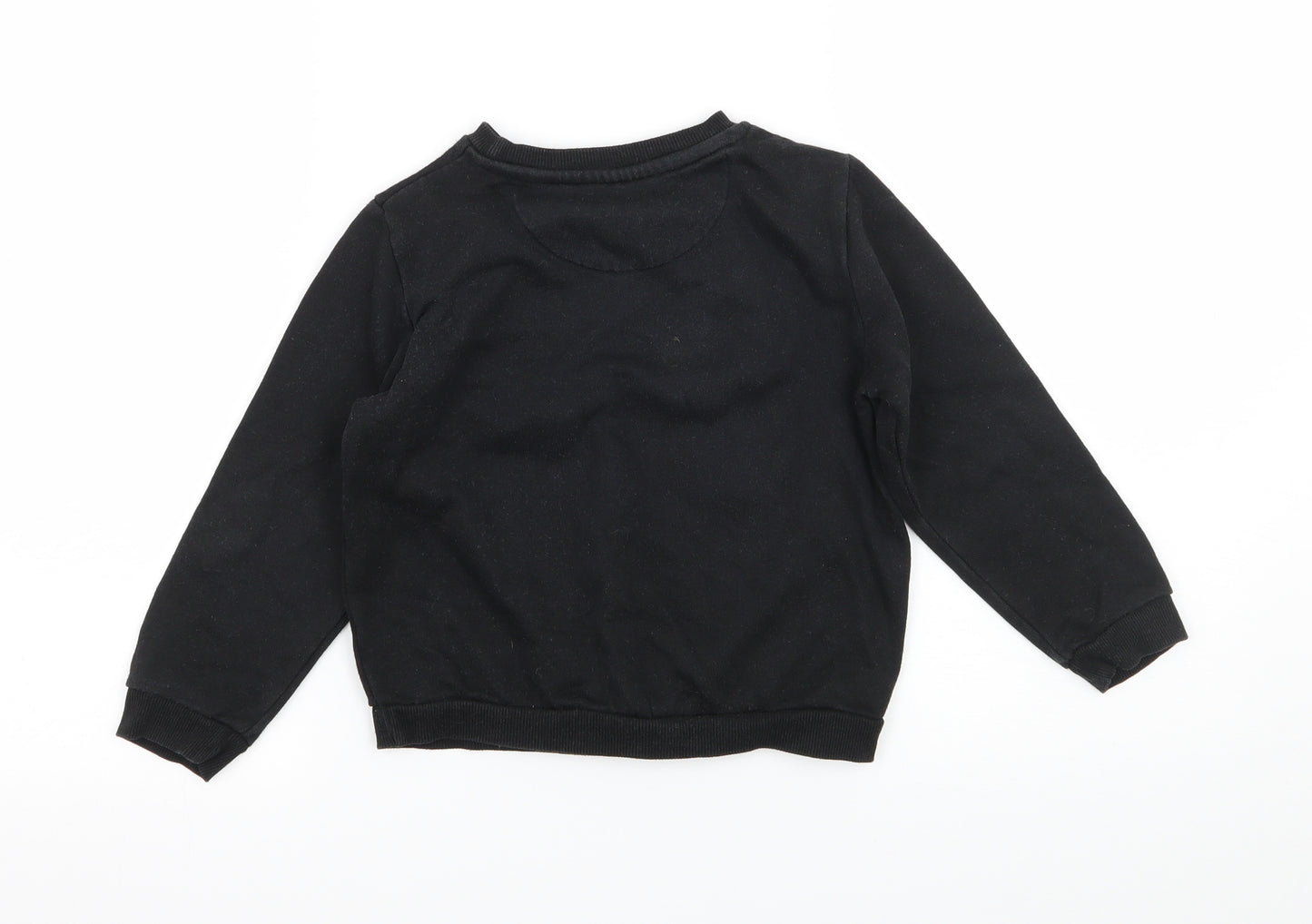 Primark Boys Black Camouflage Jersey Pullover Sweatshirt Size 5-6 Years  - 86