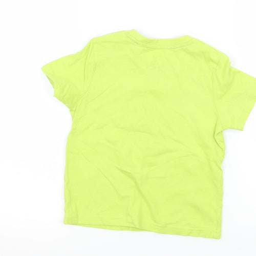 Lupliu Boys Green  Jersey Basic T-Shirt Size 12 Months  - Road to the beach