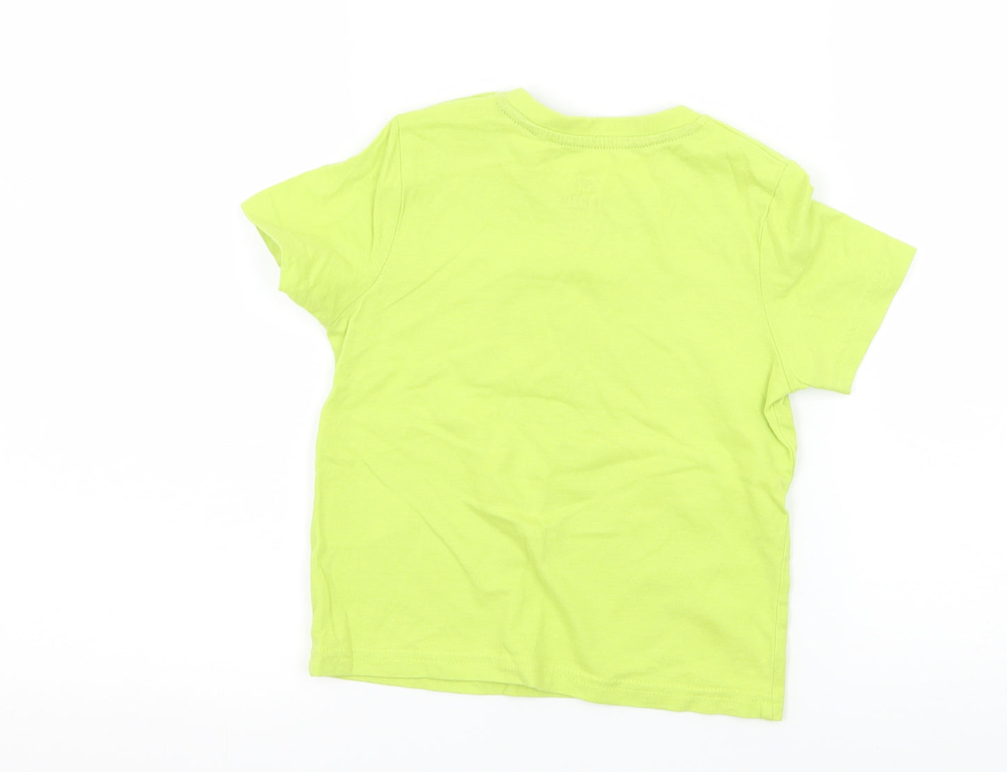 Lupliu Boys Green  Jersey Basic T-Shirt Size 12 Months  - Road to the beach