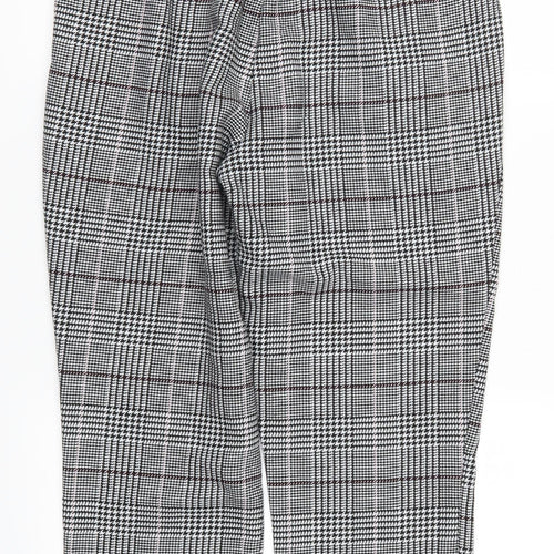 New Look Womens Grey Check  Trousers  Size 12 L26 in