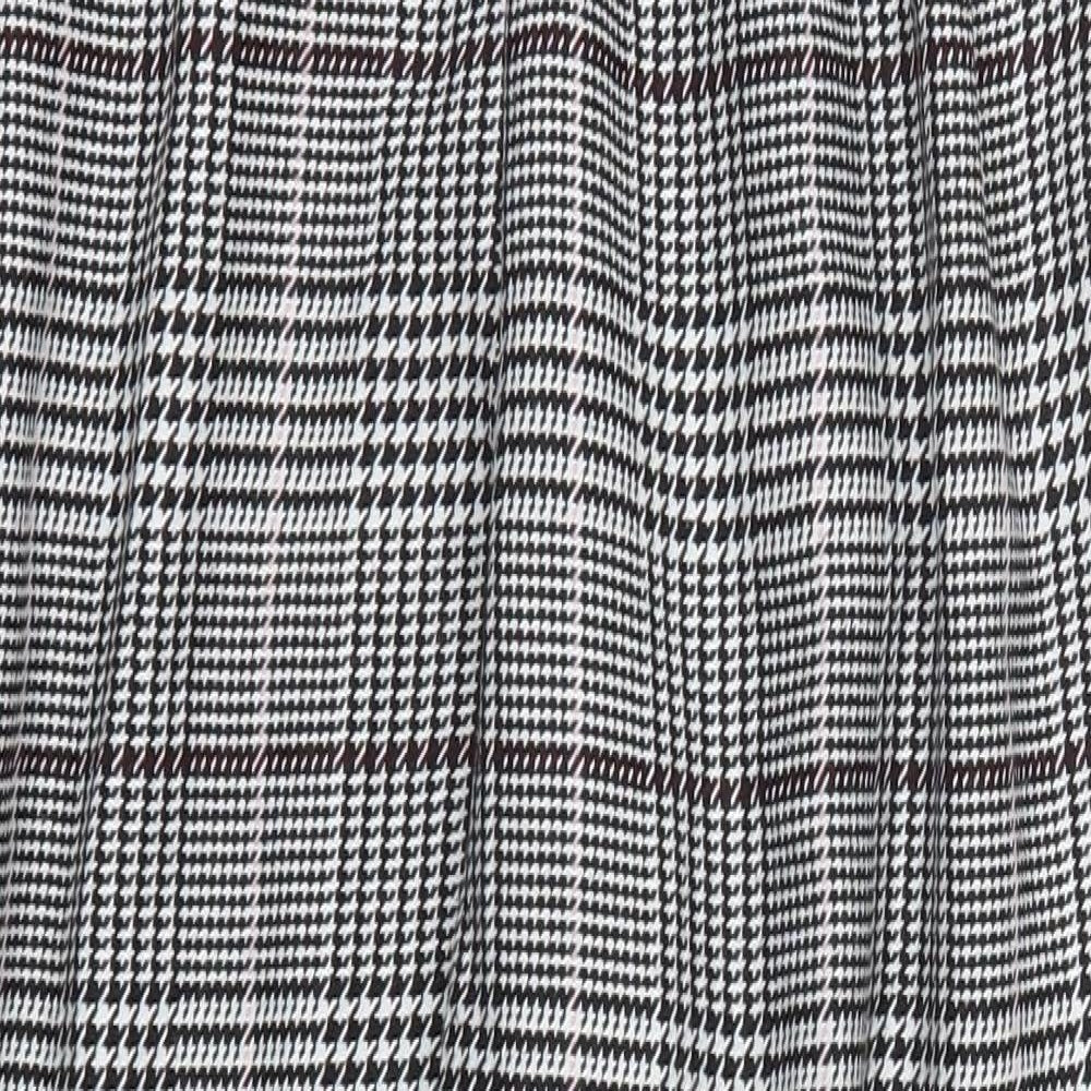 New Look Womens Grey Check  Trousers  Size 12 L26 in