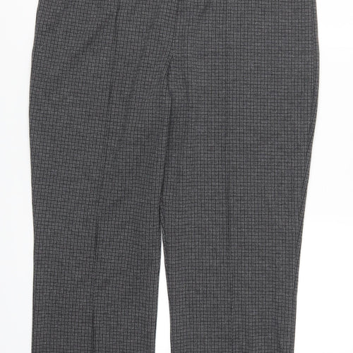 Preworn Womens Grey Check  Trousers  Size 16 L25 in