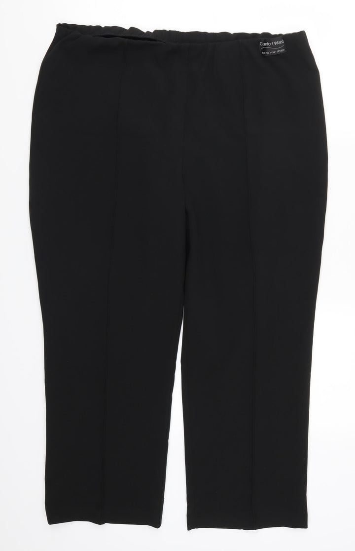 Bonmarché Womens Black   Trousers  Size 18 L25 in