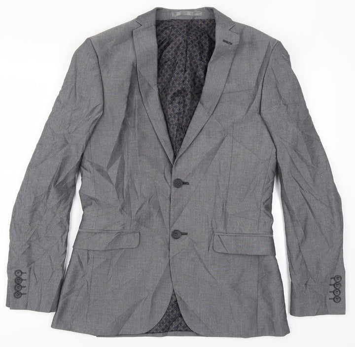 Limehaus Mens Grey Jacket Suit Jacket Size 36