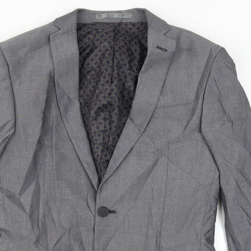 Limehaus Mens Grey   Jacket Suit Jacket Size 36