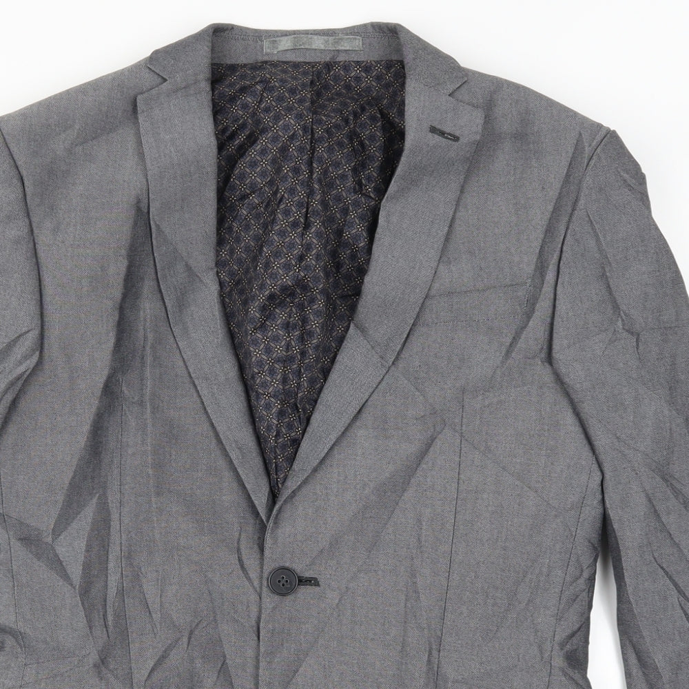 Limehaus Mens Grey   Jacket Suit Jacket Size 36