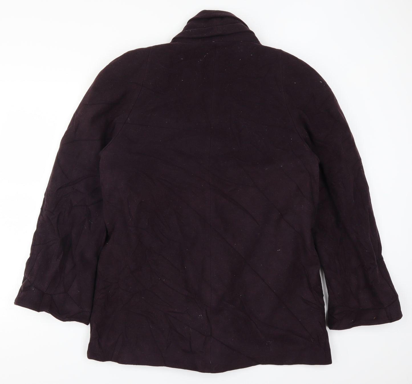 Preworn Womens Purple   Overcoat Coat Size M