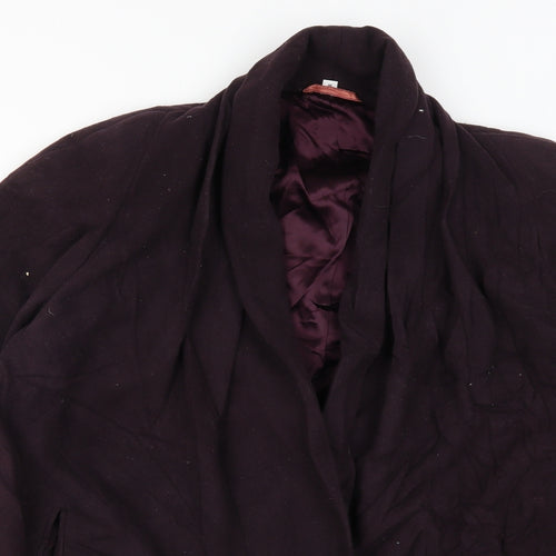 Preworn Womens Purple   Overcoat Coat Size M