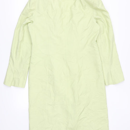 Belinda Ching Womens Green   Overcoat Coat Size 14